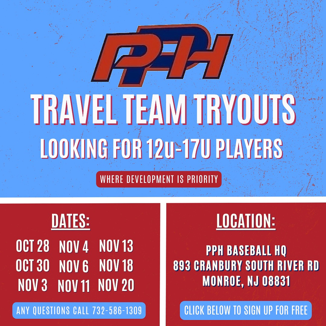PPH BASEBALL IS HAVING TRYOUTS FOR 2026 SEASON!